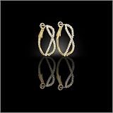 Gold Infinity Hoop