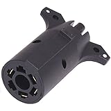 Anytime Tools 7 Way Round to 4 Way Pin Flat Blade Trailer Light Adapter Plug Connector RV Boat