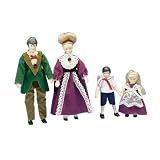 Dollhouse Miniature Victorian Doll Family