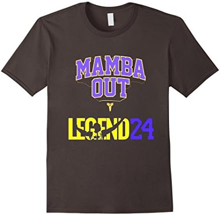 Men's Limited Edition Black Mamba Out Tribute Funny T Shirt Medium Asphalt