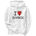 I Love Sea Kayaking Sports Mens Hoodie (White, Sizes X-Small - XXX-Large)