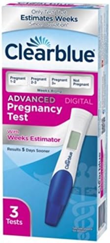 Clearblue Advanced Digital Pregnancy Test with Weeks Estimator, 3 ea (Pack of 5)