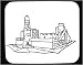 Mouse Pad with black and white, Ireland, castle, Europe, palace, wall, tower, architecture