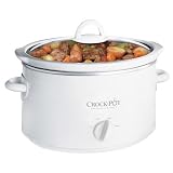 Crock-Pot SCV401-UM 4-Quart Manual Oval Slow Cooker, White