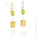 WILLOW GOLD: *ATLANTIS CITRINE PERIDOT GOLD EARRINGS*