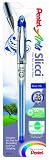 Pentel Arts Slicci 0.25 mm Extra Fine Gel Pen, Blue Ink, 1 Pack (BG202BPC)