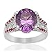 4.68cts Amethyst checkerboard cut 925 sterling title=