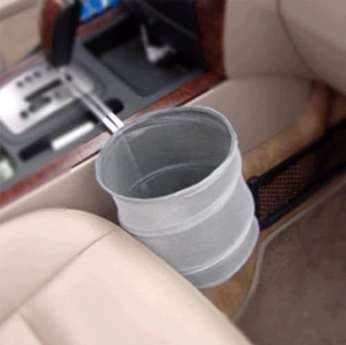 Collapsible Car Auto Waste Garbage Trash Dustbin Basket Portable17cm(h) X 19cm(dia.)
