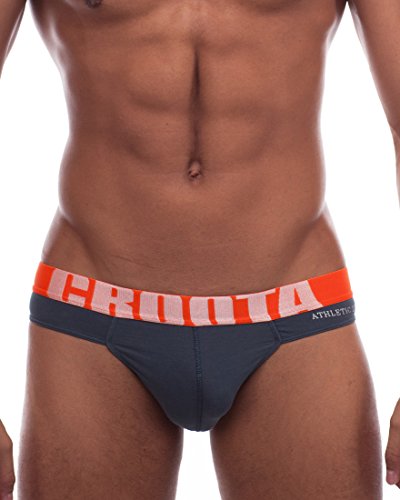 Croota Mens Underwear, Low-Rise Bikini, Brief, Satin Accented Waistband, IS01M
