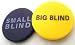Large Small and Big Blind Ceramic Buttons. Large 2 Inch Diameter Poker Chps.