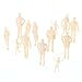 20pcs Unpainted Model Train People Figures 1:30