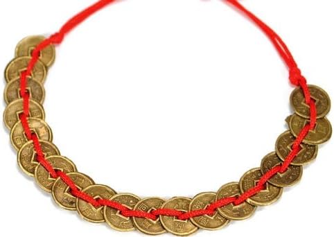 Chinese feng shui with lucky fortune coin bracelet