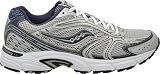 Saucony Men’s Grid Cohesion 4 Running Shoe,Silver/Navy,10 M US
