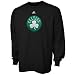 adidas Boston Celtics Youth Black Primary Logo Long Sleeve T-shirt