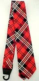 Red / Black Plaid Necktie Neck Tie Tartan Scottish