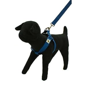 Designer Dog Harness - Bamboo Twilight Step In Harness - Blue - Large - Made in USA