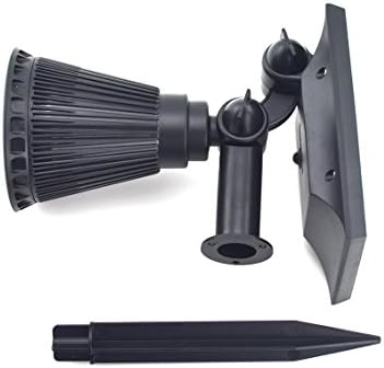 FORPOW 200 Lumens 4 LED Wall,In-ground Light Solar Powered Landscape Lighting Bulb Spotlight with 2200mAh battery for Tree Flag Driveway Yard Lawn Pathway Garden