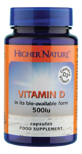 Higher Nature Vitamin D 500iu Pack of 120
