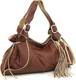 Large ''Freda'' Shoulder Bag - Brown, Red, Orange or Blue