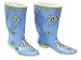 Briers Bo318 Solemates Floral Boots Sky Sz7