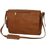 NHL Boston Bruins Brown Deluxe Leather Team Logo Laptop Messenger Bag
