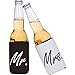 Cute Can Cooler Sets - Wedding Gift - Engagement Gift (Black/White - Mr and Mrs)