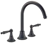 Fusion SFCOLKITPVD0000 PVD Brass Colonial Crest Low Lead Compliant Double Handle Kitchen Faucet wit
