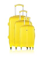 Travel One Set de 3 trolleys rígidos Aversa (Amarillo)