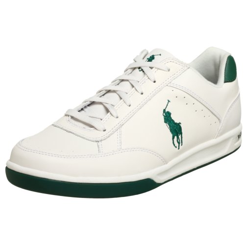 Polo Ralph Lauren Men's Roster 3 Fashion Sneaker,White/Green,10 D US