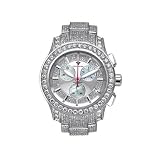 Aqua Master Mens Masterpiece Diamond Watch with Diamond Bezel and 6-Link Diamond Bracelet, 13.00...