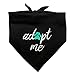 Graphics and More Adopt Me Paw Print Dog Pet Bandana - Black