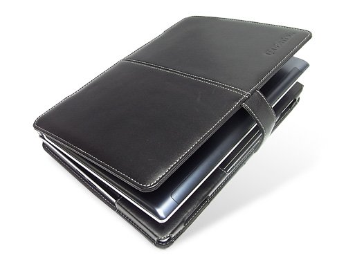 PDAIR レザーケース for Eee PC 1002HA ブラック PALCEPC1002/BL