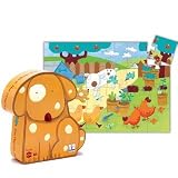 kids and infants educational toys item: Dogs In The Countryside Silhouette Puzzle by Djeco