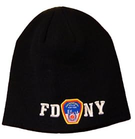 EMBROIDERED FDNY KNIT SKULL CAP (Navy)