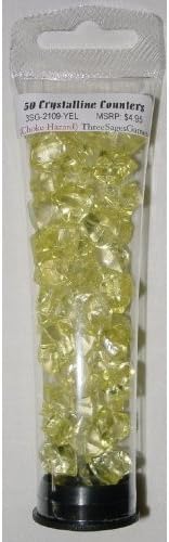 Three Sages Games: 50 Yellow Crystalline Counters