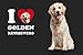 Tree-Free Greetings SG25060 I Heart Golden Retrievers Sip 'N Go Stainless Lined Travel Tumbler, 16-Ounce