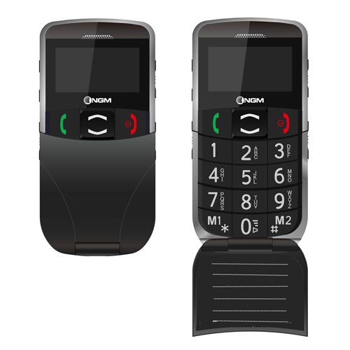 T�l�phone GSM NGMOSCAR FLIPNOIR