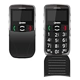 NGM Oscar Flip GSM DualBand Großtasten-Handy (5 cm (2 Zoll) Display, SOS Notruftaste, FM-Radio) schwarz