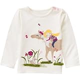 GYMBOREE(ジンボリー) ホースリディングティ ホワイト トップス長袖Tシャツ 6～12ヶ月【並行輸入】