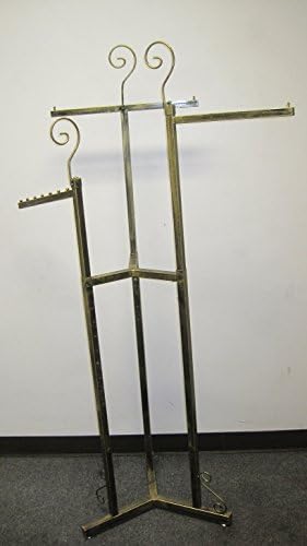 Elegant Boutique 4-way Rack Antique Gold/black
