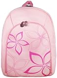 Pink and White Star Flowers Lightweight Laptop Computer Messenger Sling Backpack w/Air Mesh Padded Panel for MacBook 13 inch