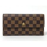 【現品限り】LOUIS VUITTON（ルイヴィトン） ダミエ 3つ折長財布 N61215 【中古B】 LOUIS VUITTON 三つ折り財布