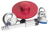 Brinks 3050-029-2  Total Trailer Security Kit (Orbital Coupler/Discus/Dog Bone/2 Padlock Locks, All Keyed Alike)