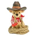 Chihuahua Figurine- Cowboy, 4.25"