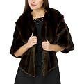 Limited Edition Faux Mink Wrap - Brown