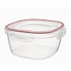 Rubbermaid 7K9600CIRED Lock-its 14-Cup Square Food-Storage Container with Lid