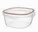 Rubbermaid Lock-Its Square Food Storage Container with Easy Find Lid, 14 Cup, Racer Red