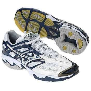 Mizuno Women's Wave Lightning 3 ( sz. 09.0, White/Forest Green )
