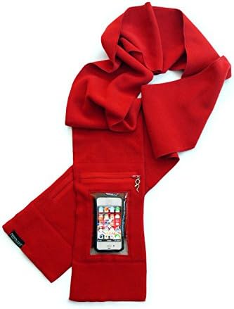 Smart Phone Scarf, Clear Touch Pocket, Back Camera Window, Xtra Pouch