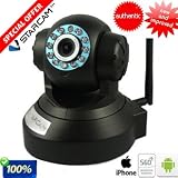 TSSS Vstarcam Black H.264 Wireless DDNS WiFI IR cut IP Camera Baby Monitor & Pet Monitor Pan/Tilt PTZ 2 ways Audio LED night vision CCTV security monitor built in microphone and speaker Mobile (iPhone Android OS?Symbian OS?Windows Phone7) Viewing Support 32G TF Card Micro SD Card Can Store One Week Video 41Cm%2BzmjTxL. SL160 TSSS Vstarcam Black H.264 Wireless DDNS WiFI IR cut IP Camera Baby Monitor & Pet Monitor Pan/Tilt PTZ 2 ways Audio LED night vision CCTV security monitor built in microphone and speaker Mobile (iPhone Android OS?Symbian OS?Windows Phone7) Viewing Support 32G TF Card Micro SD Card Can Store One Week Video